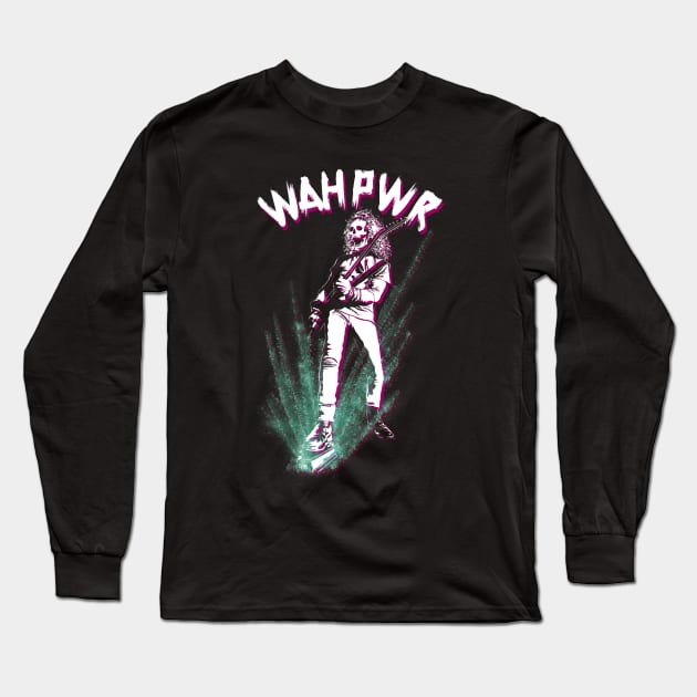 Wah Power - Heavy Metal Guitar Player Long Sleeve T-Shirt by TMBTM